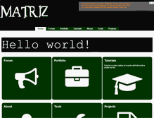 Tablet Screenshot of matriz.it